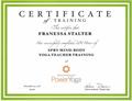 200 Hour Yoga Teacher Training  Certificate F. Stalter 11.15.2018